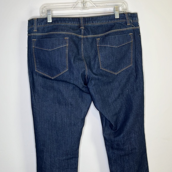 Lands' End Blue Denim Straight Leg Jeans - Picture 8 of 10